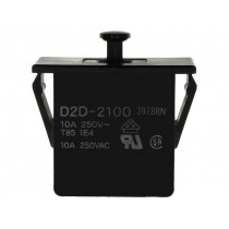 D2D-2100; Switch: door; Pos: 2; SPST-NO + SPST-NC; 16A/250VAC; black; OMRON OCB D2D-2100; Switch: door; Pos: 2; SPST-NO + SPST-NC; 16A/250VAC; black; OMRON OCB