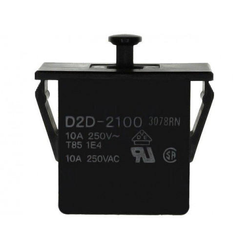 D2D-2100; Switch: door; Pos: 2; SPST-NO + SPST-NC; 16A/250VAC; black; OMRON OCB