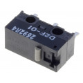 D2F-01; Microswitch SNAP ACTION; without lever; SPDT; 0.1A/30VDC; Pos: 2; OMRON OCB