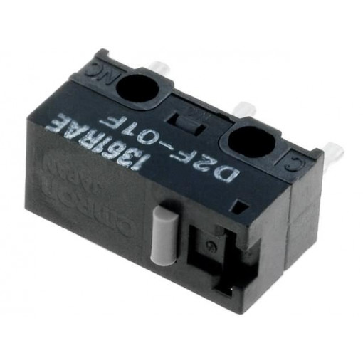 D2F-01F; Microswitch SNAP ACTION; without lever; SPDT; 0.1A/30VDC; Pos: 2; OMRON OCB