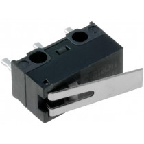 D2F-01L; Microswitch SNAP ACTION; with lever; SPDT; 0.1A/30VDC; ON-(ON); OMRON OCB