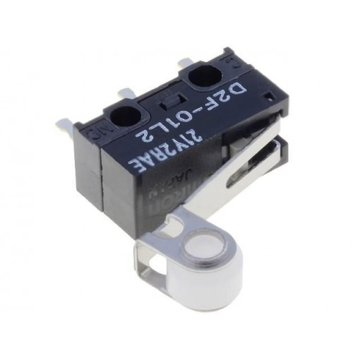 D2F-01L2; Microswitch SNAP ACTION; with lever (with roller); SPDT; Pos: 2; OMRON OCB
