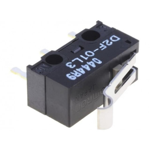D2F-01L3; Microswitch SNAP ACTION; with lever with roller simulation; OMRON OCB