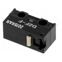 D2F-F; Microswitch SNAP ACTION; without lever; SPDT; 1A/125VAC; ON-(ON); OMRON OCB