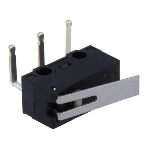 D2F-FL-A; Microswitch SNAP ACTION; with lever; SPDT; 1A/125VAC; 0.5A/30VDC; OMRON OCB