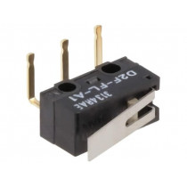 D2F-FL-A1; Microswitch SNAP ACTION; with lever; SPDT; 3A/125VAC; 2A/30VDC; OMRON OCB