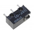 D2F211; Microswitch SNAP ACTION; without lever; SPDT; 0.1A/30VDC; Pos: 2; OMRON OCB