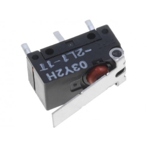 D2FD-2L1-1T; Microswitch SNAP ACTION; with lever; SPDT; 2A/125VAC; 2A/30VDC; OMRON OCB