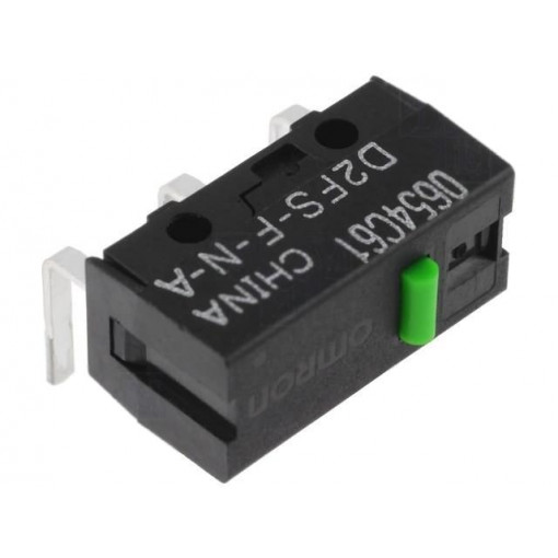 D2FS-F-N-A; Microswitch SNAP ACTION; without lever; SPST-NO; 0.1A/6VDC; IP40; OMRON OCB