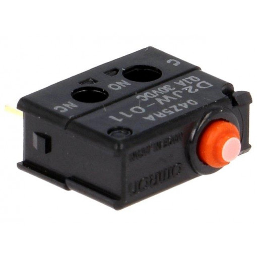 D2JW-011; Microswitch SNAP ACTION; without lever; SPDT; 0.1A/30VDC; Pos: 2; OMRON OCB