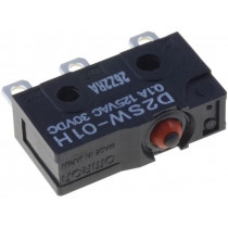 D2SW-01H; Microswitch SNAP ACTION; without lever; SPDT; 0.1A/125VAC; Pos: 2; OMRON OCB