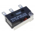 D2SW-01L1T; Microswitch SNAP ACTION; with lever; SPDT; 0.1A/125VAC; ON-(ON); OMRON OCB