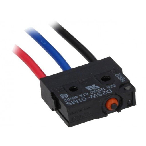 D2SW-01MS; Microswitch SNAP ACTION; without lever; SPDT; 0.1A/125VAC; Pos: 2; OMRON OCB