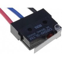 D2SW-3L1M; Microswitch SNAP ACTION; with lever; SPDT; 3A/125VAC; 3A/30VDC; OMRON OCB