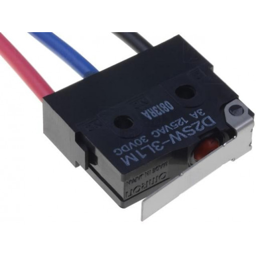 D2SW-3L1M; Microswitch SNAP ACTION; with lever; SPDT; 3A/125VAC; 3A/30VDC; OMRON OCB