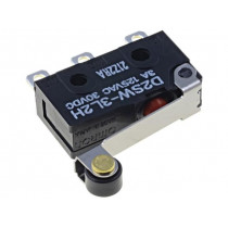 D2SW-3L2H; Microswitch SNAP ACTION; with lever (with roller); SPDT; Pos: 2; OMRON OCB