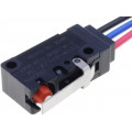 D2VW-01L1A-1M; Microswitch SNAP ACTION; with lever; SPDT; 0.1A/125VAC; ON-(ON); OMRON OCB