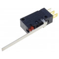 D2VW-01L1B-1; Microswitch SNAP ACTION; with lever; SPDT; 0.1A/125VAC; ON-(ON); OMRON OCB
