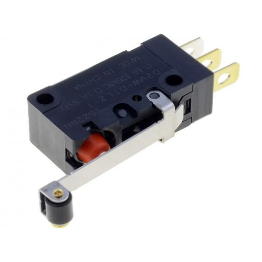 D2VW-01L2-1; Microswitch SNAP ACTION; with lever (with roller); SPDT; Pos: 2; OMRON OCB