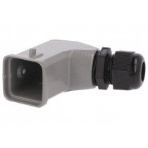 D3A-SE-2G-PG11; Enclosure: for HDC connectors; size D3A; for cable; for latch; DEGSON ELECTRONICS