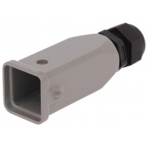 D3A-TE-2G-PG11; Enclosure: for HDC connectors; size D3A; for cable; for latch; DEGSON ELECTRONICS