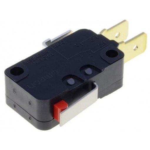 D3V-161-1C5; Microswitch SNAP ACTION; with lever; SPDT; 16A/250VAC; 10A/30VDC; OMRON OCB