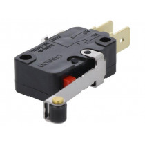 D3V-166M-1C5; Microswitch SNAP ACTION; with lever (with roller); SPDT; Pos: 2; OMRON OCB