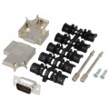 D45ZK09-HDP-K; D-Sub HD; PIN: 15; plug; male; soldering; for cable; black; ENCITECH D45ZK09-HDP-K; D-Sub HD; PIN: 15; plug; male; soldering; for cable; black; ENCITECH