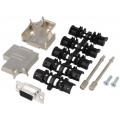 D45ZK09-HDS-K; D-Sub HD; PIN: 15; plug; female; soldering; for cable; black; ENCITECH D45ZK09-HDS-K; D-Sub HD; PIN: 15; plug; female; soldering; for cable; black; ENCITECH