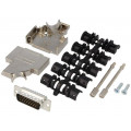 D45ZK15-HDP-K; D-Sub HD; PIN: 26; plug; male; soldering; for cable; black; ENCITECH D45ZK15-HDP-K; D-Sub HD; PIN: 26; plug; male; soldering; for cable; black; ENCITECH
