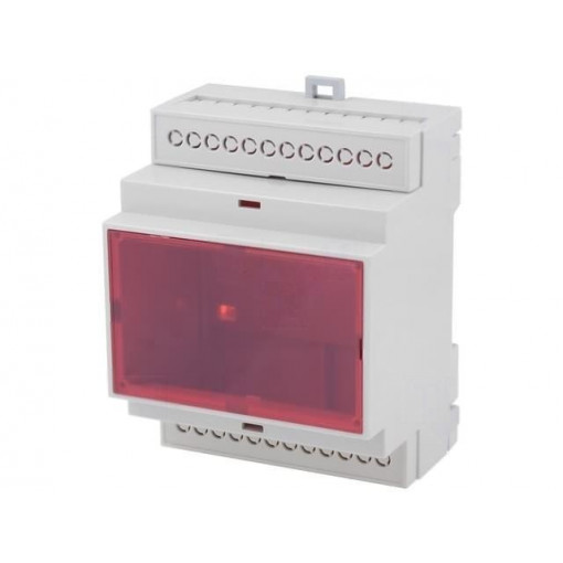 D4MG-IRC; Enclosure: for DIN rail mounting; Y: 90.2mm; X: 71mm; Z: 57.5mm; ABS; GAINTA