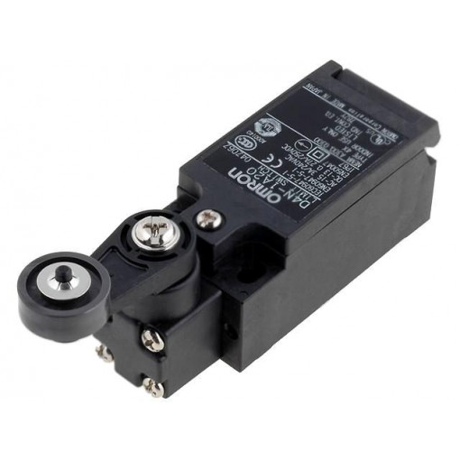 D4N-1A20; Limit switch; lever R 26mm, plastic roller Ø17,5mm; NO + NC; OMRON