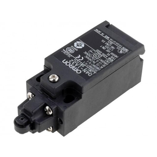 D4N-1A32; Limit switch; plastic roller Ø9,5mm; NO + NC; 10A; max.240VAC; OMRON