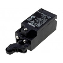 D4N-1A62; Limit switch; lever R 20mm, plastic roller Ø12mm; NO + NC; 10A; OMRON
