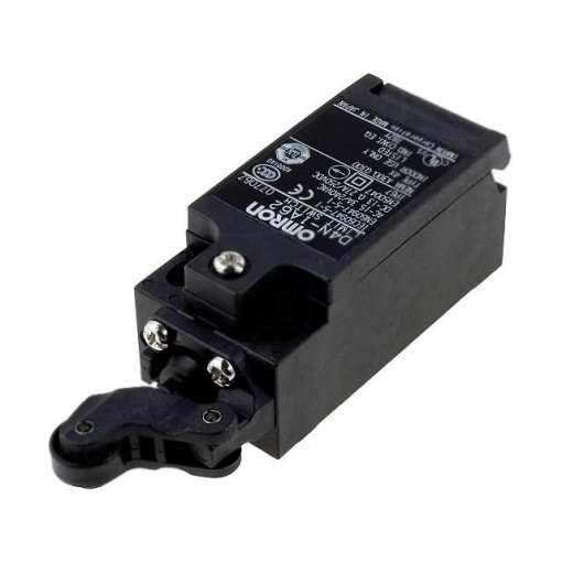 D4N-1A62; Limit switch; lever R 20mm, plastic roller Ø12mm; NO + NC; 10A; OMRON