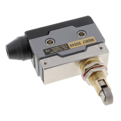 D5040; Microswitch SNAP ACTION; with transverse roller; SPDT; ON-(ON); HIGHLY
