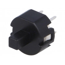 D6L90 F1 LFS; Switch: keypad; Pos: 2; SPST-NO; 0.01A/32VDC; black; THT; 1.3N; round; C&K