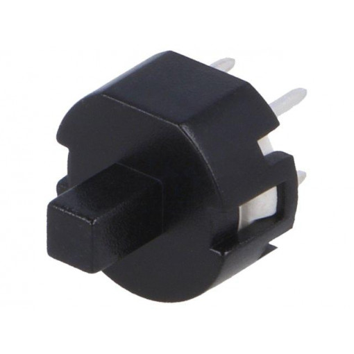 D6L90 F1 LFS; Switch: keypad; Pos: 2; SPST-NO; 0.01A/32VDC; black; THT; 1.3N; round; C&K