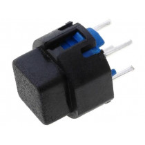 D6C90 F1 LFS; Switch: keypad; Pos: 2; SPST-NO; 0.01A/32VDC; black; THT; 1.3N; 50mΩ; C&K