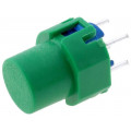 D6R50 F1 LFS; Switch: keypad; Pos: 2; SPST-NO; 0.01A/32VDC; green; THT; 1.3N; round; C&K