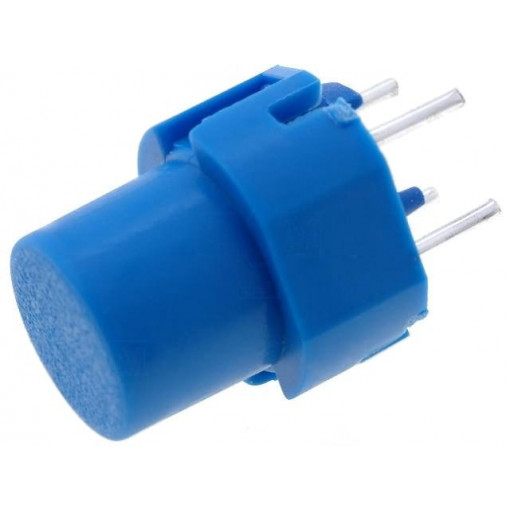 D6R60 F1 LFS; Switch: keypad; Pos: 2; SPST-NO; 0.01A/32VDC; blue; THT; 1.3N; round; C&K