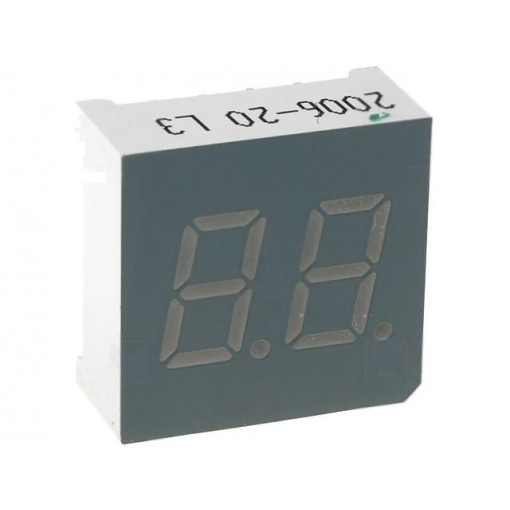 DA03-12GWA; Display: LED; 7-segment; 7.6mm; 0.3 DA03-12GWA; Display: LED; 7-segment; 7.6mm; 0.3