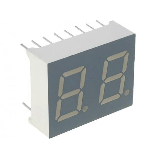 DA04-11EWA; Display: LED; 7-segment; 10mm; 0.4 DA04-11EWA; Display: LED; 7-segment; 10mm; 0.4