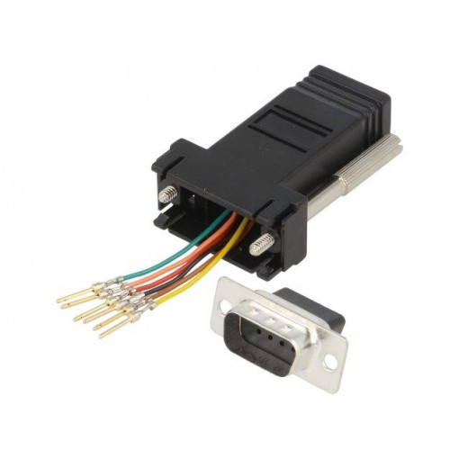 2112-0100-11; Transition: adapter; RJ11 socket,D-Sub 9pin male; ENCITECH 2112-0100-11; Transition: adapter; RJ11 socket,D-Sub 9pin male; ENCITECH