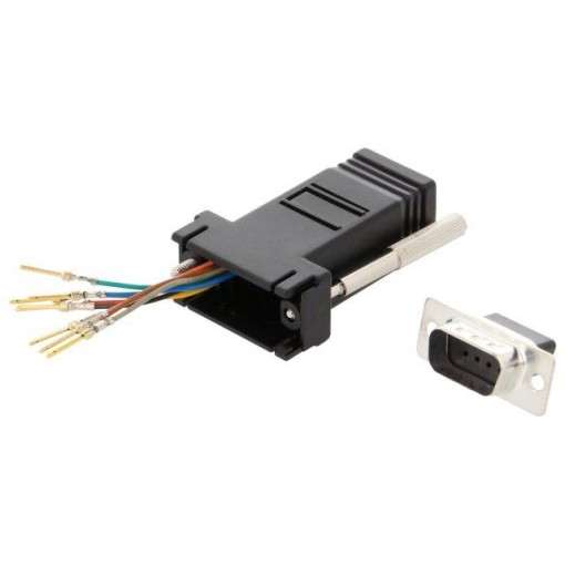 2112-0101-11; Transition: adapter; RJ45 socket,D-Sub 9pin male; ENCITECH 2112-0101-11; Transition: adapter; RJ45 socket,D-Sub 9pin male; ENCITECH