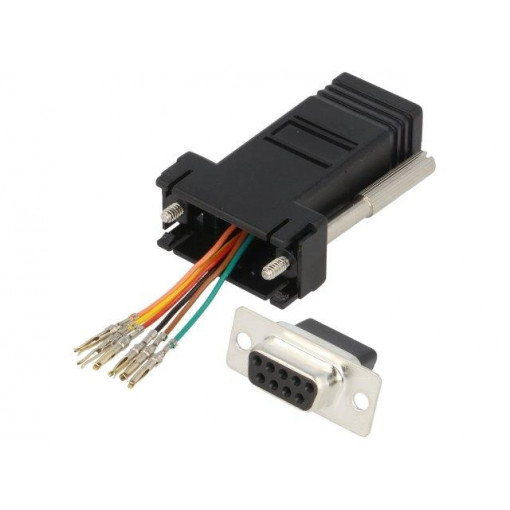 2112-0100-01; Transition: adapter; RJ11 socket,D-Sub 9pin female; ENCITECH 2112-0100-01; Transition: adapter; RJ11 socket,D-Sub 9pin female; ENCITECH