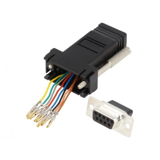 2112-0101-01; Transition: adapter; RJ45 socket,D-Sub 9pin female; ENCITECH 2112-0101-01; Transition: adapter; RJ45 socket,D-Sub 9pin female; ENCITECH