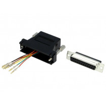 DA25-SMJ6-K; Transition: adapter; RJ12 socket,D-Sub 25pin female; black; MH CONNECTORS DA25-SMJ6-K; Transition: adapter; RJ12 socket,D-Sub 25pin female; black; MH CONNECTORS