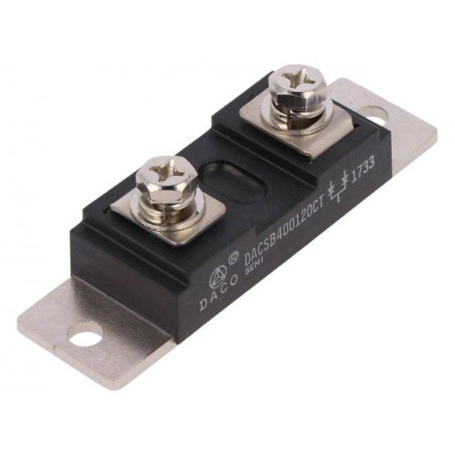 DACSB400120CT; Module: diode; common cathode,double; 1.2kV; If: 2x200A; Ifsm: 2kA; DACO Semiconductor DACSB400120CT; Module: diode; common cathode,double; 1.2kV; If: 2x200A; Ifsm: 2kA; DACO Semiconductor