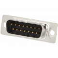 DB15-SP; D-Sub; PIN: 15; plug; male; for cable; soldering; Colour: black; ENCITECH DB15-SP; D-Sub; PIN: 15; plug; male; for cable; soldering; Colour: black; ENCITECH